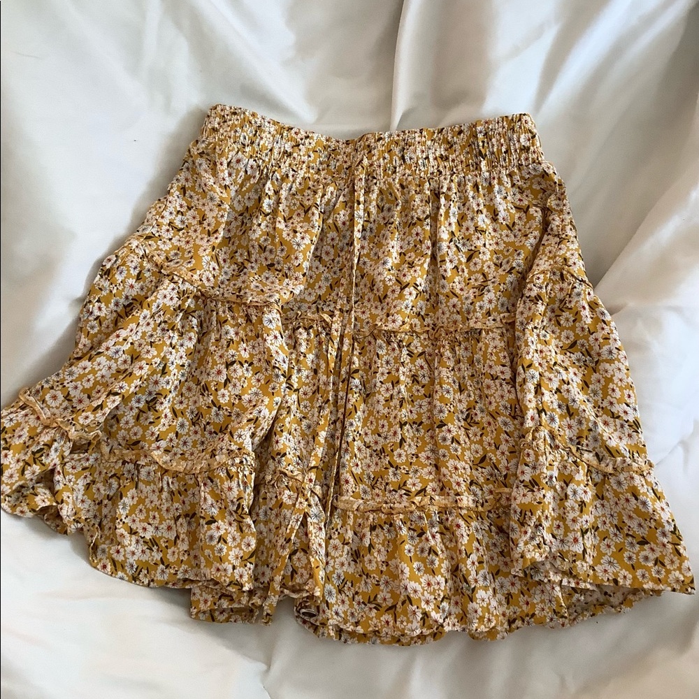 floral skirt